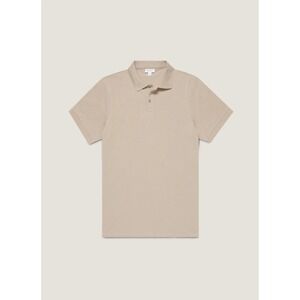 SUNSPEL Mens SS Polo Shirt L Beige Made in Portugal Casual Smart